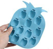 C-Pioneer DIY Ananas Pattern Silicone Juice Ice Cube Tray Mould Maker Mold fr Bar Cocktail N2