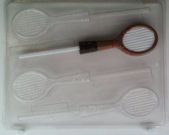 Medium size tennis rackets S042 Sports Chocolate Candy Mold