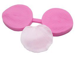 FOUR-C Baking Supplies Flower Veiner Silicone Molds Sugarcraft Molds for Cupcake Decorating Color Pink