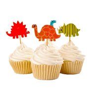 Tonnier - &hearts; Lovely Animals Series &hearts; - Zoo Set of 24 Pieces - Cake and Cupcake Toppers, Decoration N6