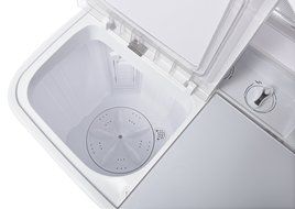 Ivation Small Compact Portable Washing Machine &ndash; Twin Tub Washer &amp; Spin with 8 Lb. Wash Capacity &amp; 4.4 Lb. Spin... N2