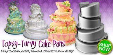 Round Topsy Turvy Cake Pans Set N2
