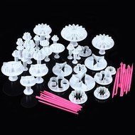 Ohuhu Cake Tools 11 sets (47pcs) Flower Fondant Cake Sugarcraft Decorating Kit Cookie Mould Icing Plunger Cutter...