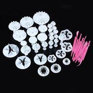 Ohuhu Cake Tools 11 sets (47pcs) Flower Fondant Cake Sugarcraft Decorating Kit Cookie Mould Icing Plunger Cutter... N2