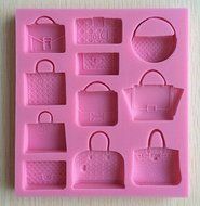 Anyana 3D Brand Bag Forma De Silicone Fondant Cake Tools Chocolate Mold Bakeware Coziha Cake Decorating Pastry... N4