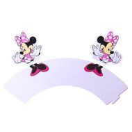 BETOP HOUSE Minnie Mouse Cupcake Wrapper Topper Kit Set of 1 Dozen