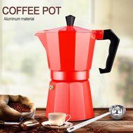 Hmlai Hot Sale 240 ML Aluminum Moka Express Made in Italy 6 Cup Stovetop Espresso Maker + One Coffee Spoon (stainess... N21