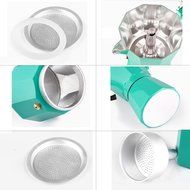 Hmlai Hot Sale 240 ML Aluminum Moka Express Made in Italy 6 Cup Stovetop Espresso Maker + One Coffee Spoon (stainess... N22