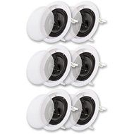 Acoustic Audio CS-IC63-3PR 300 Watt 6.5" 3-Way Home Theater In-Wall/Ceiling Speakers (3-Pair)