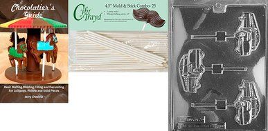 Cybrtrayd J043 School Bus Lolly Chocolate Candy Mold with Exclusive Cybrtrayd Copyrighted Chocolate Molding Instructions N9