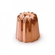 De BUYER 6820 - SET OF 12 COPPER &amp; TIN INSIDE &quot;CANNEL&Eacute;&quot; MOLDS OF BORDEAUX - Made in France