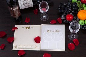 LOVENJOY Gift Box Pack Mrs and Mrs in Diamond Rings Same Sex Monogram Wedding Engagement Cake Topper (5.3-inch... N9