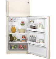 Ge REFRIGERATORS 1890774 Energy Star 15.5 Cu. ft. Top Freezer Refrigerator, Bisque, Reversible Door Swing N5
