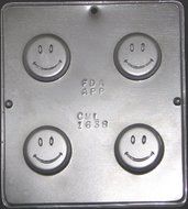 Smiley Face Chocolate Cookie Mold 1638