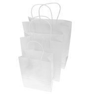 Bright Paper Party Gift Bags With Handles Birthday Wedding Loot Candy Shopping Retail Bag Pouches - Brown, 22... N29