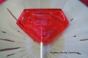 S Man Girl Emblem Hard Candy Lollipop Mold Superman N3