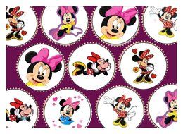 30 x MINNIE MOUSE PREMIUM QUALITY CUPCAKE TOPPERS EDIBLE RICE WAFER PAPER 139