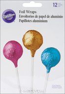 Wilton POPS Silver Foil Wraps, 12-Count N27