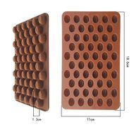 Fanhesheng Coffee Beans Chocolate Candy Ice Cube Cake Decoration Silicone Bakeware Mould N2