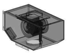 Z Line T85 900 cfm Remote Single Blower, Steel
