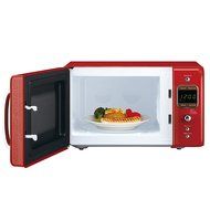 Daewoo Retro Microwave Oven 0.7 Cu Ft, Pure Red 700W N4