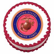 Marine Corp Emblem ~ Edible Image Cake / Cupcake Topper