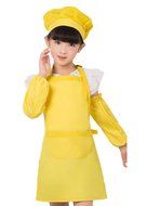 Unisex Kids Cooking Painting Gardening Apron Baking Personalized Childrens Apron(RRD,XL) N14