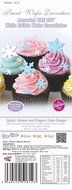 Pre Cut 40 Edible Cake Decoarations 3 sizes White and blue snow flake for decorating Cakes, Cookies, Cupcakes,... N2
