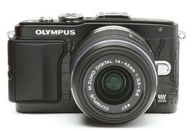 Japanhobbytool Olympus Pen E-PL5 &amp; E-PL6 Camera Leather Decoration Sticker Leica1 type 4008 Black N11