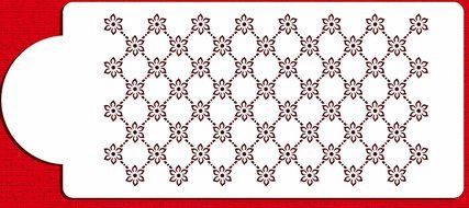 Designer Stencils C417 Princess Lace 3 Cake Stencil, Beige/Semi-Transparent N3