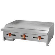 MVP Group SRMG-36 Gas Manual Griddle, 36", Grey