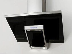 NT AIR Range Hood Wall Mount Stainless Steel Black Glass 36" KA-146-BLG NT AIR. Made in Italy. N2