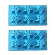 Baidecor Silicone Chocolate Molds Soap Mold Star Shape Set Of 2 N3