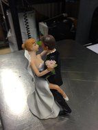 Resin Wedding Cake Topper (Bride Fishing) N7