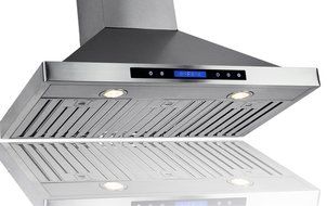 AKDY&reg; 30"/36"/42"/48" Stainless Steel Wall Mount Kitchen Cooking Fan Vent Range Hood LED Display Touch Control... N3