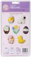 Lollipop Mold: Hoppy Easter 9-Cavity (8 Designs)