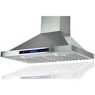AKDY&reg; 30"/36"/42"/48" Stainless Steel Wall Mount Kitchen Cooking Fan Vent Range Hood LED Display Touch Control... N5