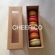 25 Sets of Kraft Brown Boxes for 6 Macarons ($1.30 Per Set of Macaron Box) N4