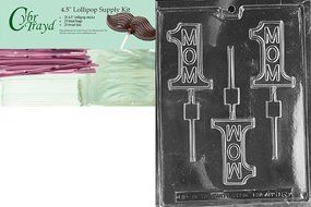 Cybrtrayd D065 Chocolate Candy Mold, No.1 Mom Lolly Dads and Moms N6