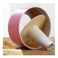 HABIBEE 7 Inch Hollow Chiffon Cakes Mold Aluminum Nonstick Cake Pan Round Bakeware Cake Tool N4