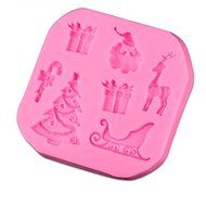 Christmas Theme Shaped Food Grade Silicone Mold by uGen! Soap Ice Cake Mold. Sugarcraft Tool. Chocolate Candy...