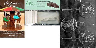 Cybrtrayd R065 Baptism Lolly Chocolate Candy Mold with Exclusive Cybrtrayd Copyrighted Chocolate Molding Instructions... N6