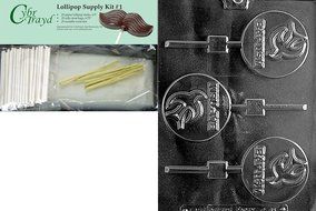 Cybrtrayd R065 Baptism Lolly Chocolate Candy Mold with Exclusive Cybrtrayd Copyrighted Chocolate Molding Instructions... N8
