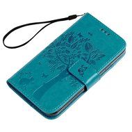 S5 Case,Samsung Galaxy S5 Case (i9600) - Wallet Embossed Flower Tree PU Leather Soft TPU Inner Cover with Magnetic... N17