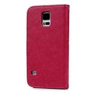 S5 Case,Samsung Galaxy S5 Case (i9600) - Wallet Embossed Flower Tree PU Leather Soft TPU Inner Cover with Magnetic... N19