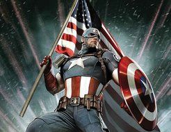 Captain America Edible Image Photo Cake Topper Sheet Personalized Custom Customized Birthday Party - 1/4 Sheet... N2