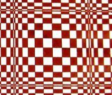 Chocolate Transfer Sheet: Red Checkerboard. 2 Sheets