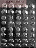 Tiny Shell Assortment Chocolate Candy Mold, 3D Shells Chocolate Candy Mold, Starfish Chocolate Candy Mold With... N3