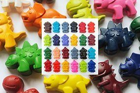 Dinosaur and Robot Candy, Chocolate, Crayon or Soap Mold N2