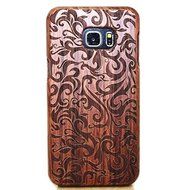 Samsung Galaxy S7 Wooden Case,T-Young(TM) Natural Wood Bamboo Carved [Stylish Pattern] Case Hard Back Shockproof... N10